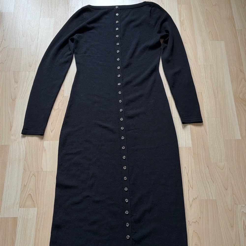 Reformation black maxi knit button down dress, size S - Picture 10 of 15